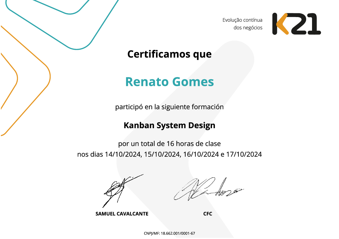 Certificado K21